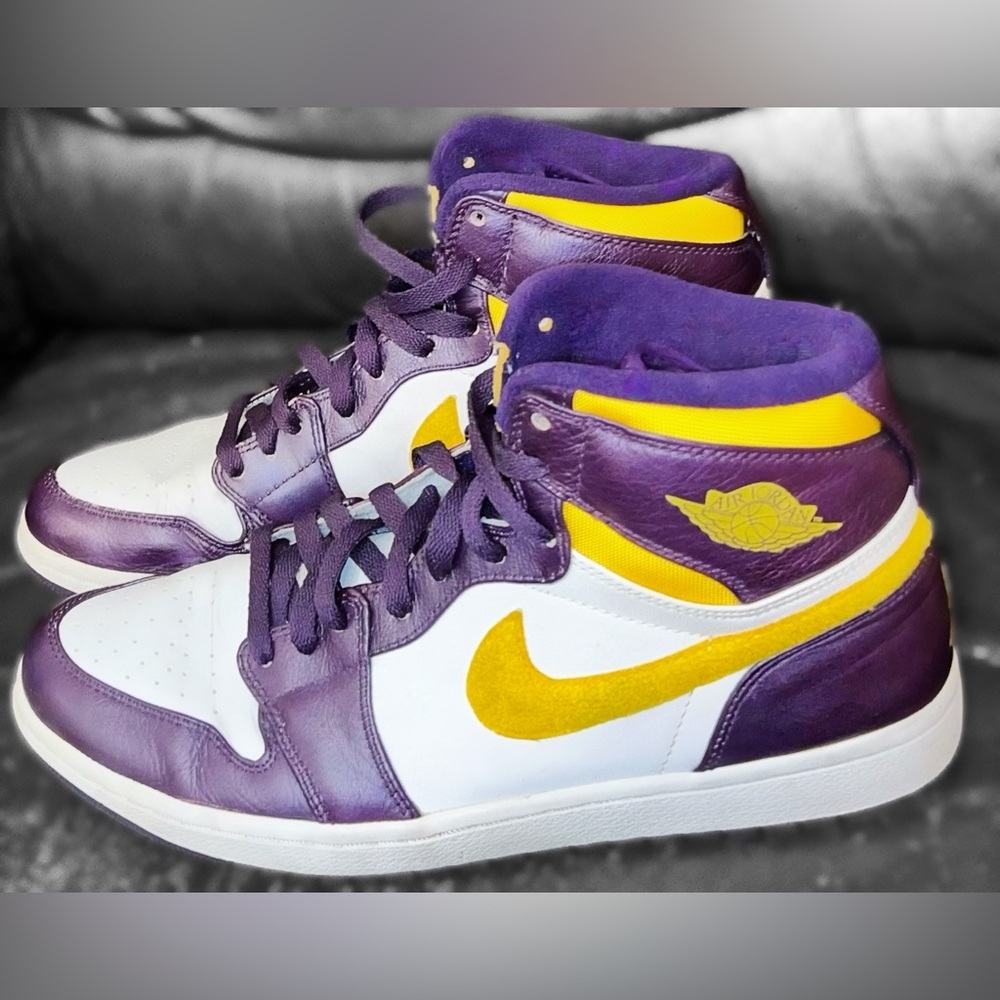 Air Jordan 1 High Strap 'Grand Purple' 342132-571 Size US 10.5